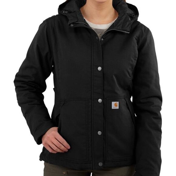 Carhartt Womens Sz XXL Black Full Swing Cryder Jacket Zip-up Insulated Warm - Picture 1 of 16